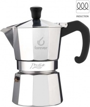 Forever 120403 Caffettiera Induzione 6 Tazze Acciaio  Miss Moka Prestige