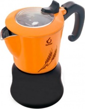 Forever 121582 Moka 4 Tazze Caffettiera Alluminio Obl� trasparente  Forever Miss Orz�