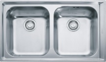 Franke 101.0040.733 Lavello Cucina 2 Vasche 86 Cm Acciaio Inox Neptune Acciaio