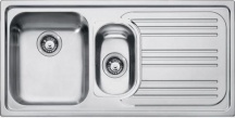 Franke 1010053244 Lavello Cucina 1 Vasca e 12 Incasso 100 cm Inox  Radar RRX 651