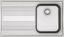 Franke 101.0358.044 Lavello Cucina 1 Vasca Gocciolatoio a DX 86 cm Inox Satinato