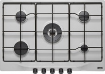 Franke 106.0183.106 Piano Cottura 5 Fuochi a Gas Larghezza 75 cm in Acciaio Inox