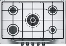 Franke 106.0183.224 Piano Cottura 5 Fuochi a Gas da Incasso 75 cm Inox