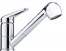Franke 115.0347.111 Miscelatore Cucina con Doccetta estraibile Acciaio Novara Plus Cromato