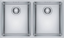 Franke 122.0525.275 Lavello Cucina 2 Vasche Sottotop 75 cm Acciaio Inox  Maris