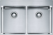 Franke 127.0369.314 Lavello Cucina 2 Vasche Larghezza 77 cm Inox Satinato