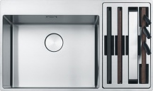 Franke 127.0538.259 Lavello Cucina 1 Vasca e 12 Incasso 86 cm Acciaio Satinato