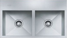 Franke 8586434 Lavello Cucina 2 Vasche Incasso 86 cm Inox  POX 620 Planario