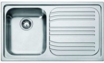 Franke RRX611 Lavello Cucina 1 Vasca da Incasso Gocciolatoio Dx 86 cm Acciaio