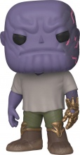 Funko 45141 Pop! Marvel: Endgame Casual Thanos with Gauntlet Avengers Action Figure 3+
