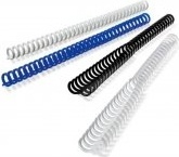 GBC 387319E Confezione 50 Dorsi Plast Click 12mm Ghiac
