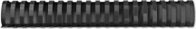 GBC 4028186 Confezione 50 Dorsi Plastici 45mm Nero