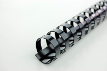 GBC 4028600 Confezione 100 Dorsi Plastici 16mm Nero