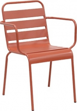 GDLC FLY COLORS TER Sedia per Esterni Acciaio 52x56x82 cm Terracotta Fly Colors