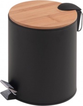 GEDY 1409 41 Pattumiera Bagno 5 lt a Pedale con Coperchio �20,5x26,5h Nero Kenta