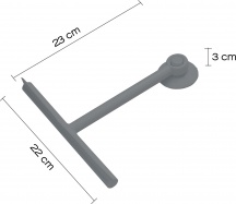 GEDY 2641080 Tergivetro per Box Doccia colore Grigio