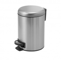 GEDY 3309020 Pattumiera a Pedale Cestino Acciaio inox 3 litri Bianco  G-Potty