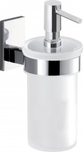 GEDY 7881131 Dispenser Sapone Liquido da Muro materiale Vetro e Acciaio  G-Maine