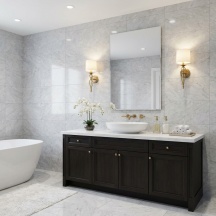 GEDY 8400 Specchio Bagno Rettangolare a Parete senza cornice 50x65 cm Dakota
