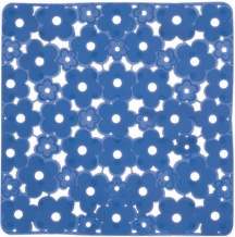 GEDY 97 5151P1 Tappeto bagno antiscivolo Tappeto doccia 51.5 x 51.5 cm PVC Blu