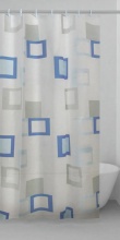 GEDY TVI 1349 2430 Tenda doccia 240x200 cm PEVA Azzurro  Grigio  G-Frame