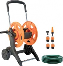 G.F. Eurotank Avvolgitubo Irrigazione Carrellato  Plt +Tubo 12 mt 20 +Raccordi