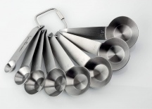GHIDINI 3519 Set 8 misurini di precisione da 1 a 10 grammi Acciaio inox