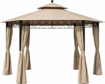 Giardini del Re SET 4 TELI GAZEBO EDEN Bianco Teli Gazebo 3x3 Set 4 Teli Laterali Modello Eden colore Bianco