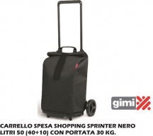 GIMI GM025844 Carrello Portaspesa Sprinter Nero