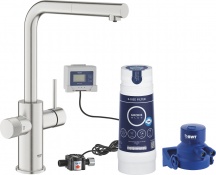 GROHE 30579DC0 Rubinetto Cucina con Doccetta Estraibile Monocomando Acciaio