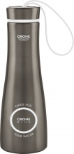 GROHE 40 848 AL0 Bottiglia Termica 450 ml in Acciaio Grafite Spazzolato  Blue