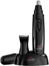 Ga.Ma GNT 512 Tagliapeli per Naso e Orecchie Trimmer Multifunzione Portatile Nero