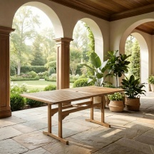 Galileo 2192663 Tavolo da Giardino Rettangolare Legno 150x90x72 cm Legno Bali