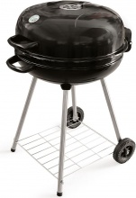 Galileo 2193241 Barbecue nero tondo ruote coperchio sistema aereazione �57x90 cm