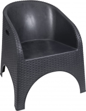 Galileo 5914123 Poltrona da Esterno Polipropilene 75x73x80 cm Antracite Pach� Est�