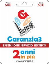 Garanzia 3 G2PDIT50 Estensione del Servizio Tecnico 2 Anni Fino A 50,00 Euro