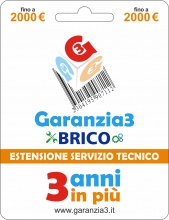 Garanzia 3 EXTGARBRICO2000 Brico - Estensione del Servizio Tecnico Fino a 2000,00 Euro