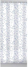 GEDY TVI 1338 1830 Tenda per doccia in plastica 180 x 200 cm "Rugiada" Azzurro