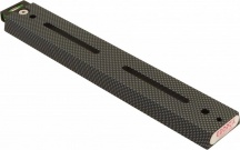 Geoptik 30A059CL Slitta coda di rondine anodizzata 250mm con asola e bolla carbon 30A058
