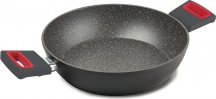 Ghidini Cipriano 2256 Tegame a Induzione Antiaderente in Alluminio 2 Manici cm 24