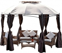 Giardini del Re TELO LATERALE GAZEBO GOTIC Set 6 Teli per Gazebo 3x2 mt Laterali per Gazebo Gotic