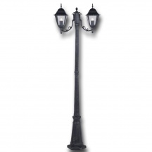 Giardini del Re Lampione New York 200 Lampione Lampioncino Giardino Esterno cm200 2 Luci Serie NewYork