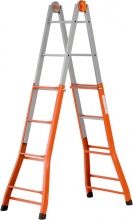 Gierre A0040 Scala Acciaio a Libretto Media Altezza mt. 3,80