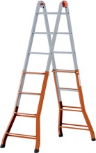 Gierre A0050 Scala Acciaio a Libretto Super Altezza mt. 4,30