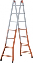 Gierre A0080 Scala Acciaio a Libretto Gigante Altezza mt. 4,82