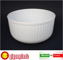 Giganplast 008603 Insalatiera Tonda cm 24x11h Bianco