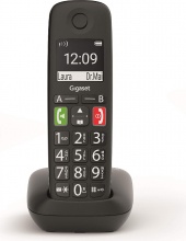 Gigaset 0766576-B Telefono Cordless con Vivavoce Dect Gap Senior Nero  E290