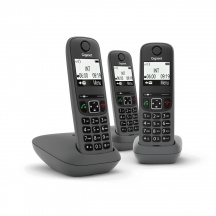 Gigaset AS490TRIO As490 Trio Telefono AnalogicoDect Identificatore di Chiamata