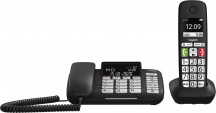 Gigaset S30350-H220-R101 Telefono Cordless + Telefono con Filo DECT Vivavoce DL780 Plus