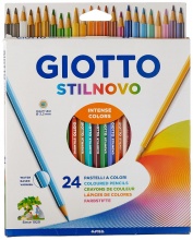 Giotto 256600 Confezione 24 Pastelli Stilnovo